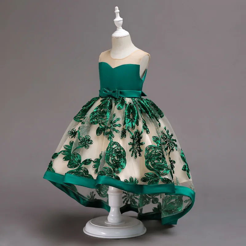 Girls Dress kids Embroidery Elegant Pageant Party Princess Dress for Girls clothes christmas costumes for children Toddler girls