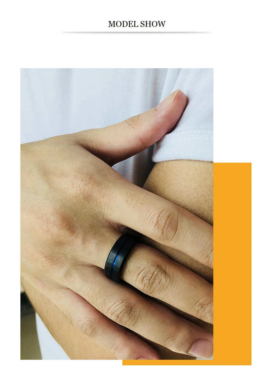 Vnox 6/8mm Black Ring for Men Women Groove Rainbow Stainless Steel Wedding Bands Trendy Fraternal Rings Casual Male Jewelry