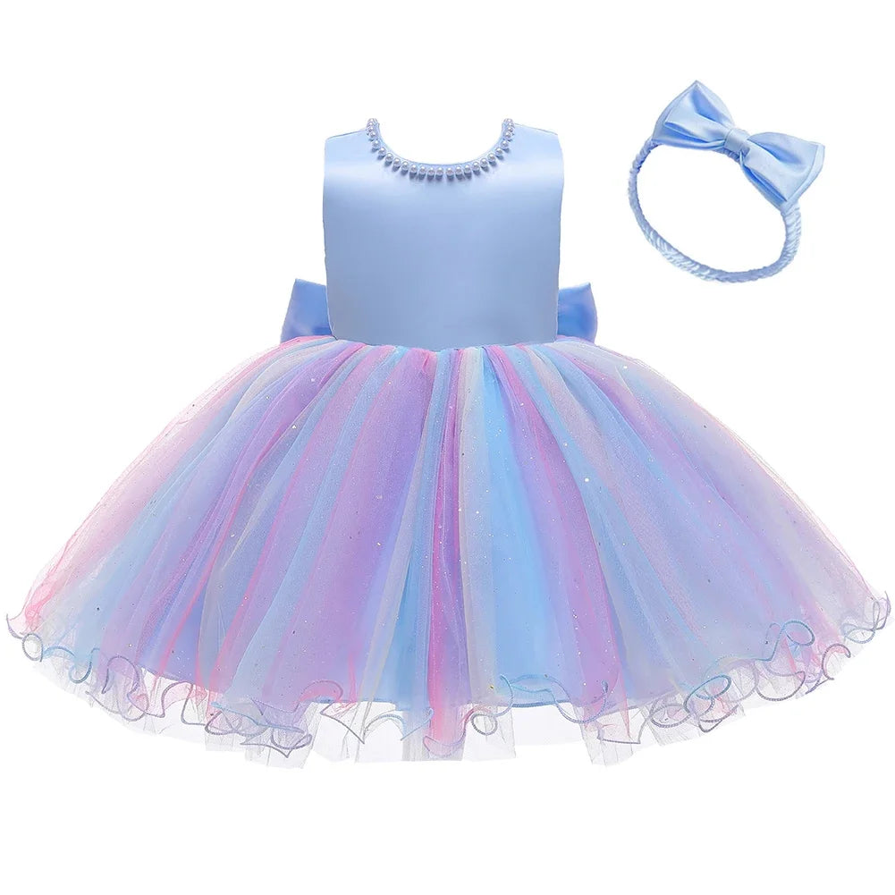 Baby Christmas Costume Christening Princess Dress For Baby Girls Wedding Kids Infant 1st Birthday Party Dress Newborn Clothes