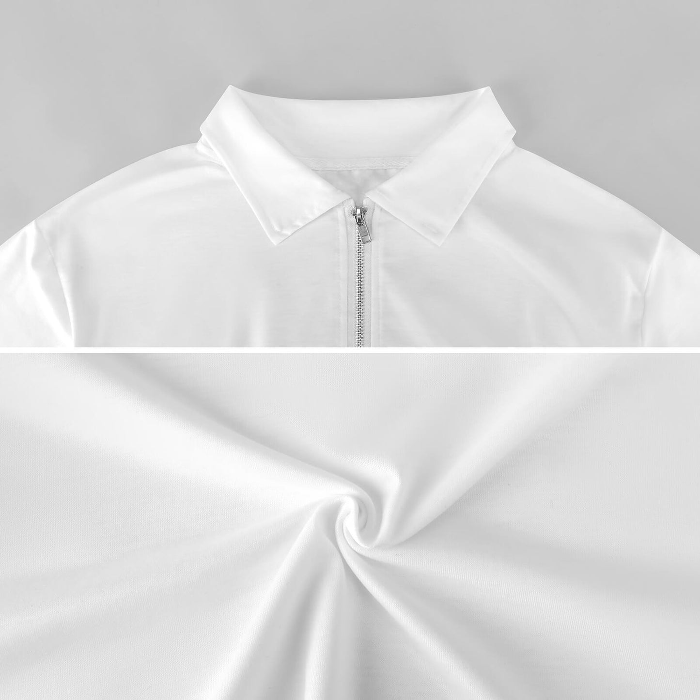 New Zipper Short Sleeve