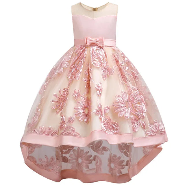 Girls Dress kids Embroidery Elegant Pageant Party Princess Dress for Girls clothes christmas costumes for children Toddler girls
