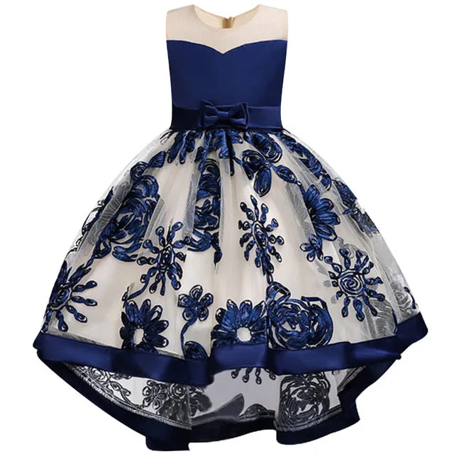 Girls Dress kids Embroidery Elegant Pageant Party Princess Dress for Girls clothes christmas costumes for children Toddler girls