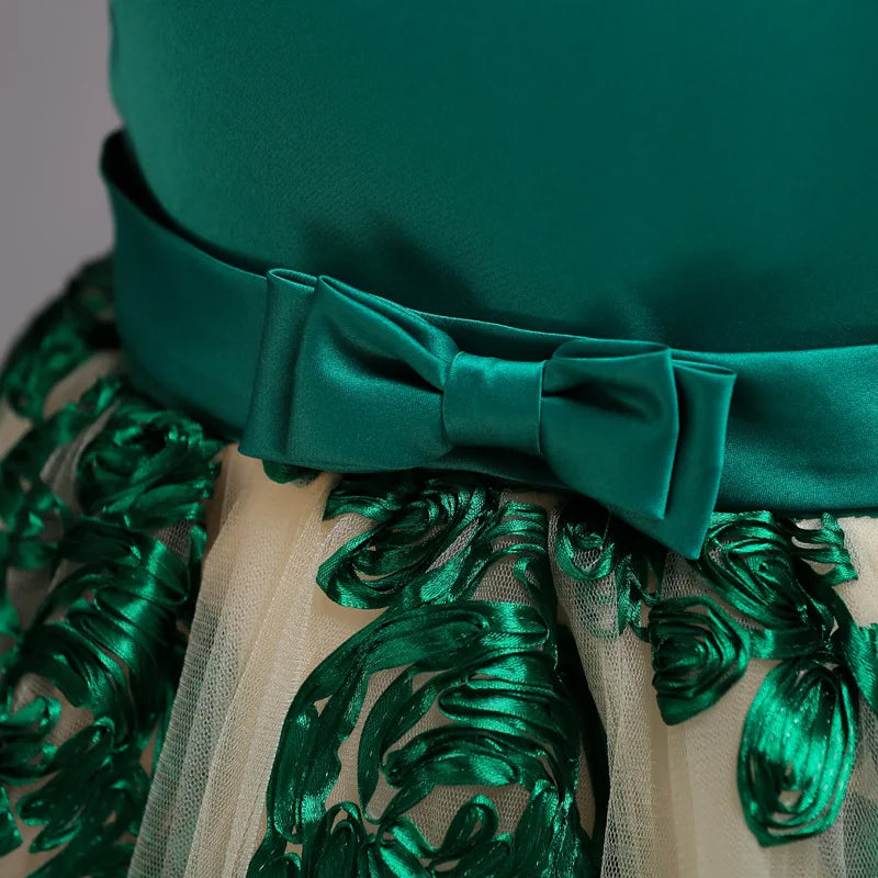 Girls Dress kids Embroidery Elegant Pageant Party Princess Dress for Girls clothes christmas costumes for children Toddler girls