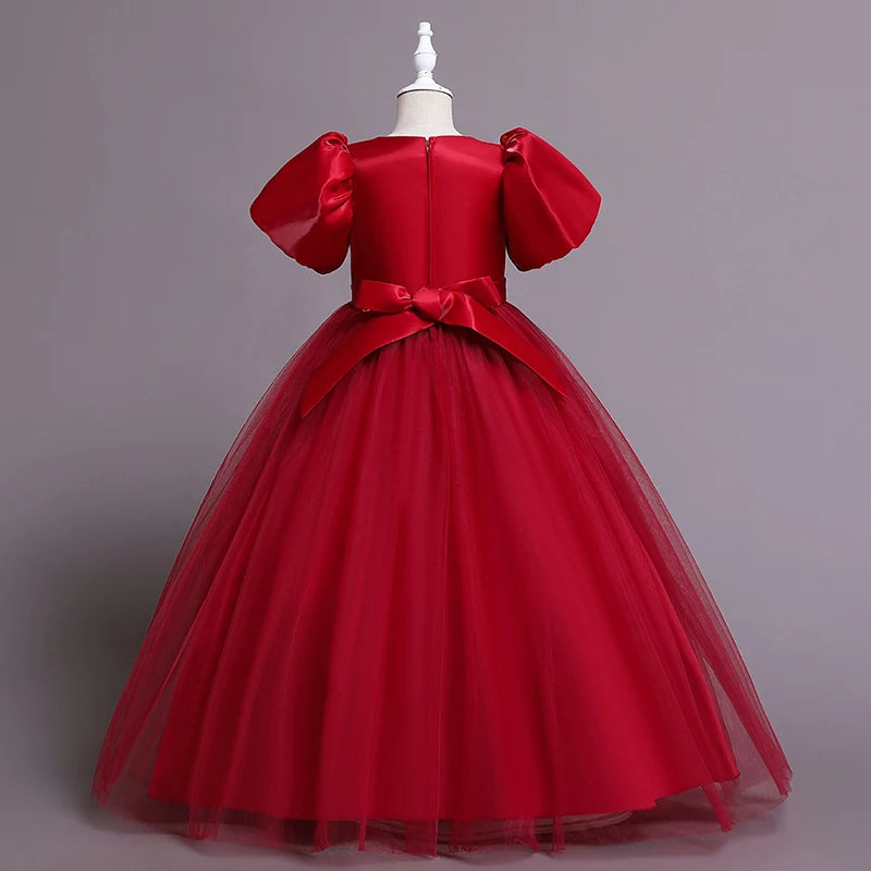 Girls Dress kids Embroidery Elegant Pageant Party Princess Dress for Girls clothes christmas costumes for children Toddler girls