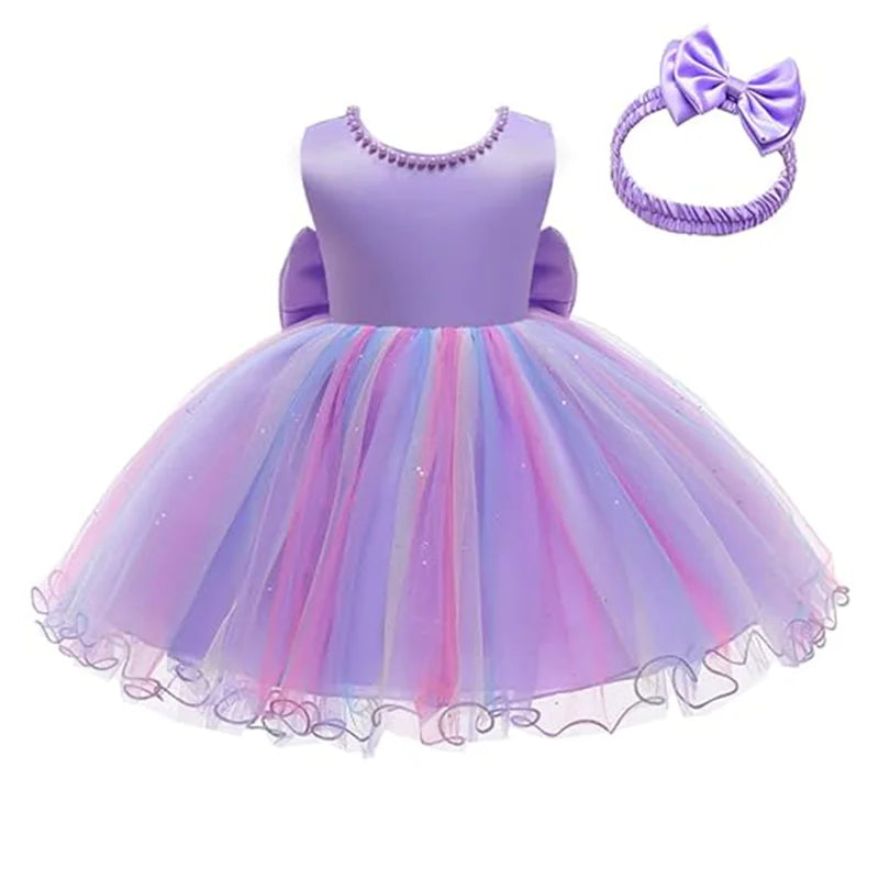 Baby Christmas Costume Christening Princess Dress For Baby Girls Wedding Kids Infant 1st Birthday Party Dress Newborn Clothes