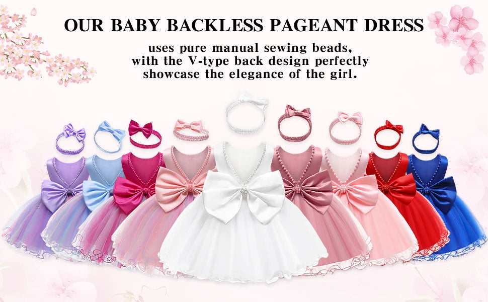 Baby Christmas Costume Christening Princess Dress For Baby Girls Wedding Kids Infant 1st Birthday Party Dress Newborn Clothes
