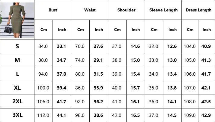 Elegant Office Dresses For Women Turn Down Collar Single Breasted Three Quarter Sleeve Belt Waisted Mermaid Dress Midi Clothes