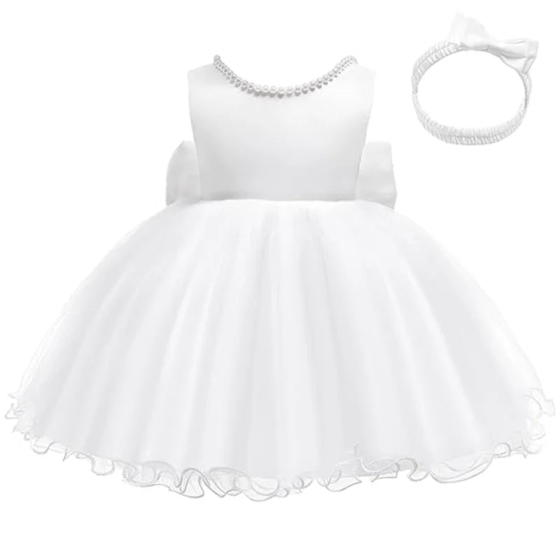 Baby Christmas Costume Christening Princess Dress For Baby Girls Wedding Kids Infant 1st Birthday Party Dress Newborn Clothes