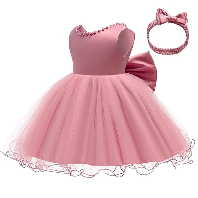 Baby Christmas Costume Christening Princess Dress For Baby Girls Wedding Kids Infant 1st Birthday Party Dress Newborn Clothes