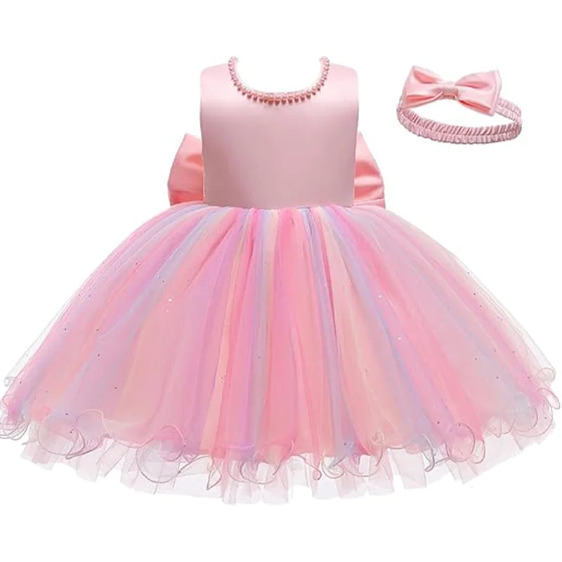 Baby Christmas Costume Christening Princess Dress For Baby Girls Wedding Kids Infant 1st Birthday Party Dress Newborn Clothes